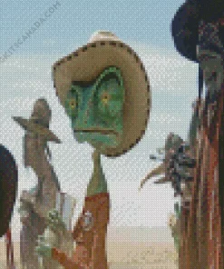 Cowboy Rango Diamond Painting