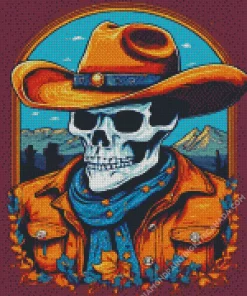 Cowboy Skeleton Diamond Painting