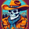 Cowboy Skeleton Diamond Painting