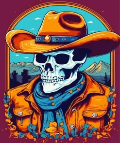 Cowboy Skeleton Diamond Painting