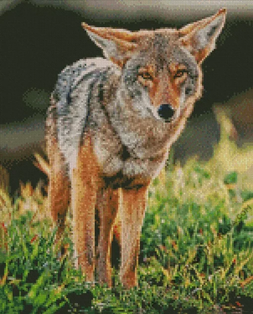 Coyote Face Diamond Painting