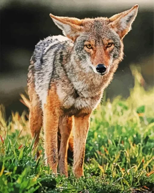 Coyote Face Diamond Painting