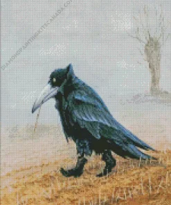 Crow Wearing Boots Diamond Painting