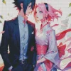 Cute Sasuke Uchiha Sakura Haruno Diamond Painting