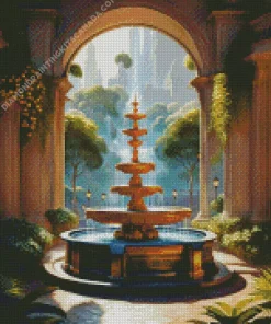 Dreamy Fountain Diamond Painting