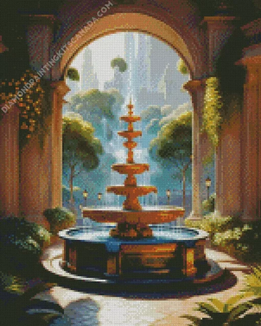 Dreamy Fountain Diamond Painting