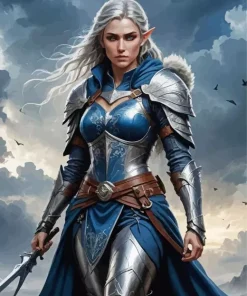 Elf Female Warrior Art Diamond Painting