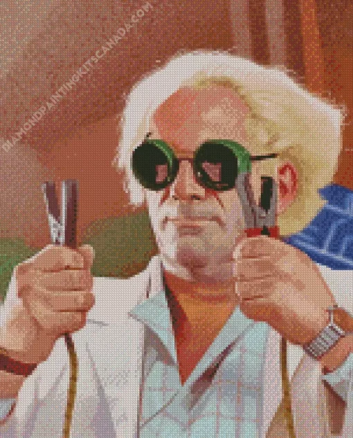 Emmett Brown Art Diamond Painting