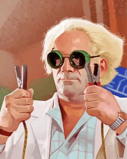 Emmett Brown Art Diamond Painting