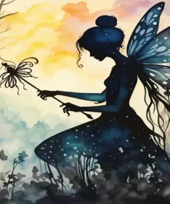 Fairy Silhouette Art Diamond Painting