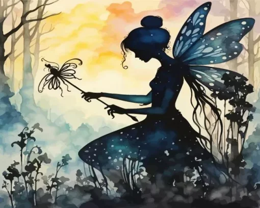 Fairy Silhouette Art Diamond Painting