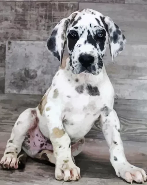 Fawnequin Great Dane Puppy Diamond Painting