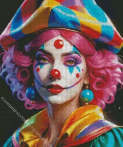 Female Clown Diamond Painting