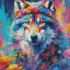 Floral Wolf Diamond Painting