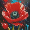 Flower Poppy Diamond Painting