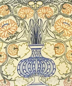 Flowerpot by William Morris Diamond Painting