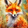 Fox In Fall Diamond Painting