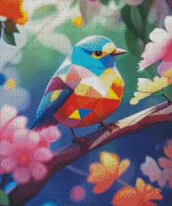 Geometric Bird Diamond Painting