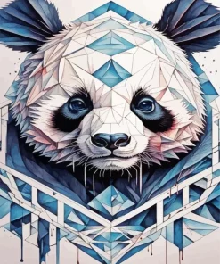 Geometric Panda Art Diamond Painting