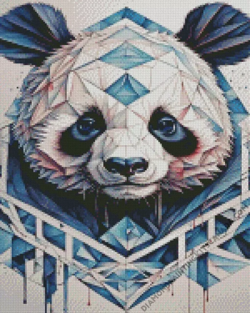 Geometric Panda Art Diamond Painting