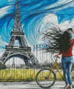 Girl From Paris Diamond Painting