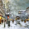 La Madeleine Sous La Neige Diamond Painting