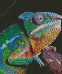 Panther Chameleon Diamond Painting