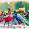 Peacock Couple Diamond Painting