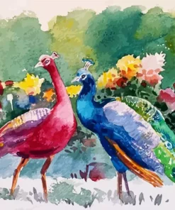 Peacock Couple Diamond Painting