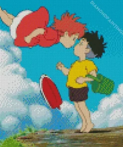 Ponyo And Sosuke Diamond Painting