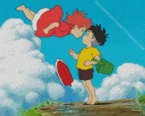 Ponyo And Sosuke Diamond Painting