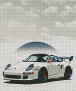 Porsche Illustration Diamond Painting