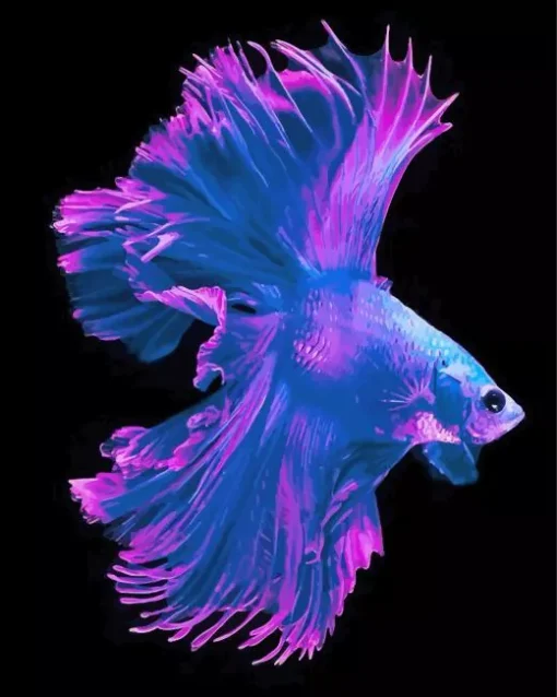 Purple Fish Diamond Painting