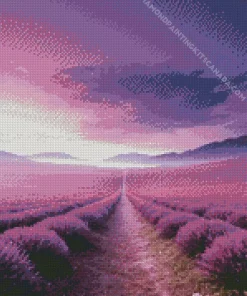 Purple Landscape Diamond Painting