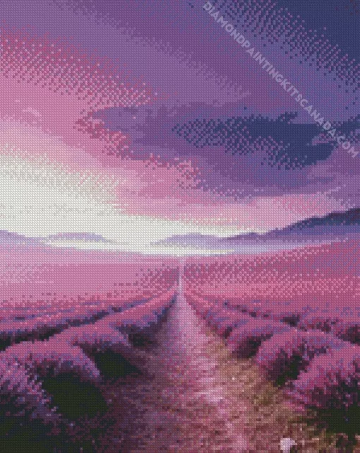 Purple Landscape Diamond Painting