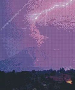 Purple Lightning Diamond Painting