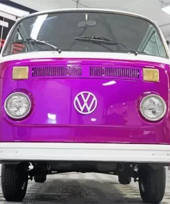 Purple Volkswagen Bus Diamond Painting