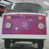 Purple Volkswagen Bus Diamond Painting