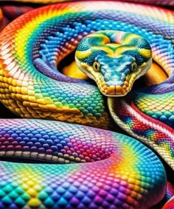 Rainbow Snake Diamond Painting