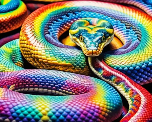 Rainbow Snake Diamond Painting