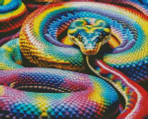 Rainbow Snake Diamond Painting