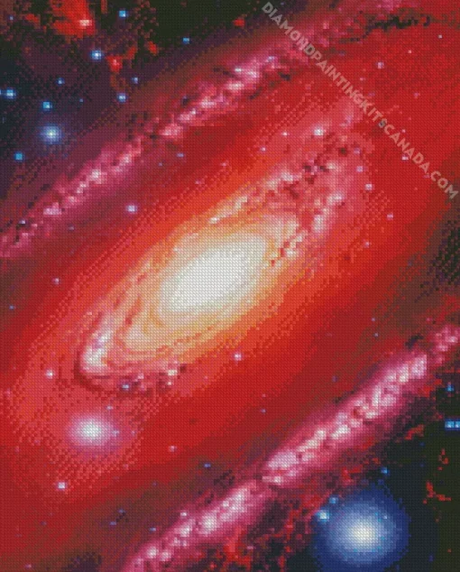 Red And Black Galaxy Diamond Painting