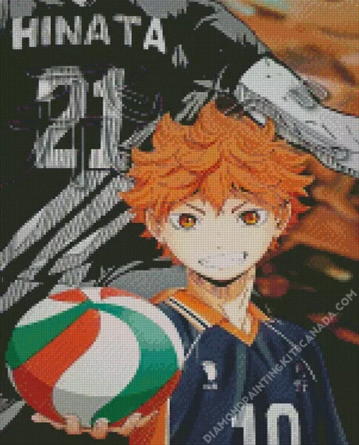 Shoyo Hinata Diamond Painting