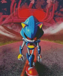 Sonic With Red Eyes Diamond Painting