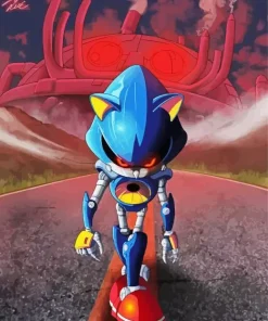 Sonic With Red Eyes Diamond Painting