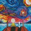 Starry Night Snoopy Diamond Painting