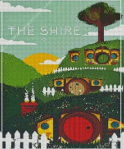 The Shire Travel Poster Diamond Painting