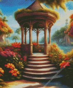 Tropical Gazebo Diamond Painting