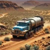 Truck In The Desert Diamond Painting