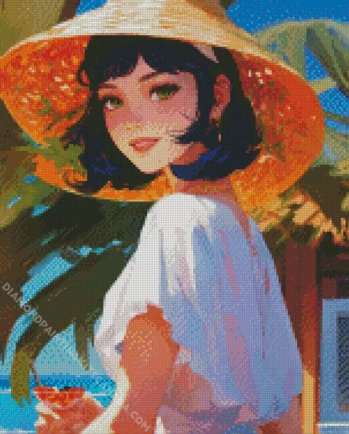 Vietnamese Girl Diamond Painting